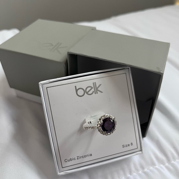 Belk Cubic Zirconia amethyst color ring - Picture 3 of 3